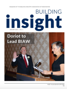 Cover of Building Insight Magazine with Tracy Doriot on the Cover