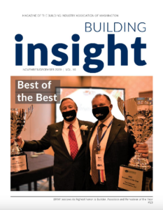 Building Insight Magazine in Dec with Tracy on the Cover for the Award Ceremony 